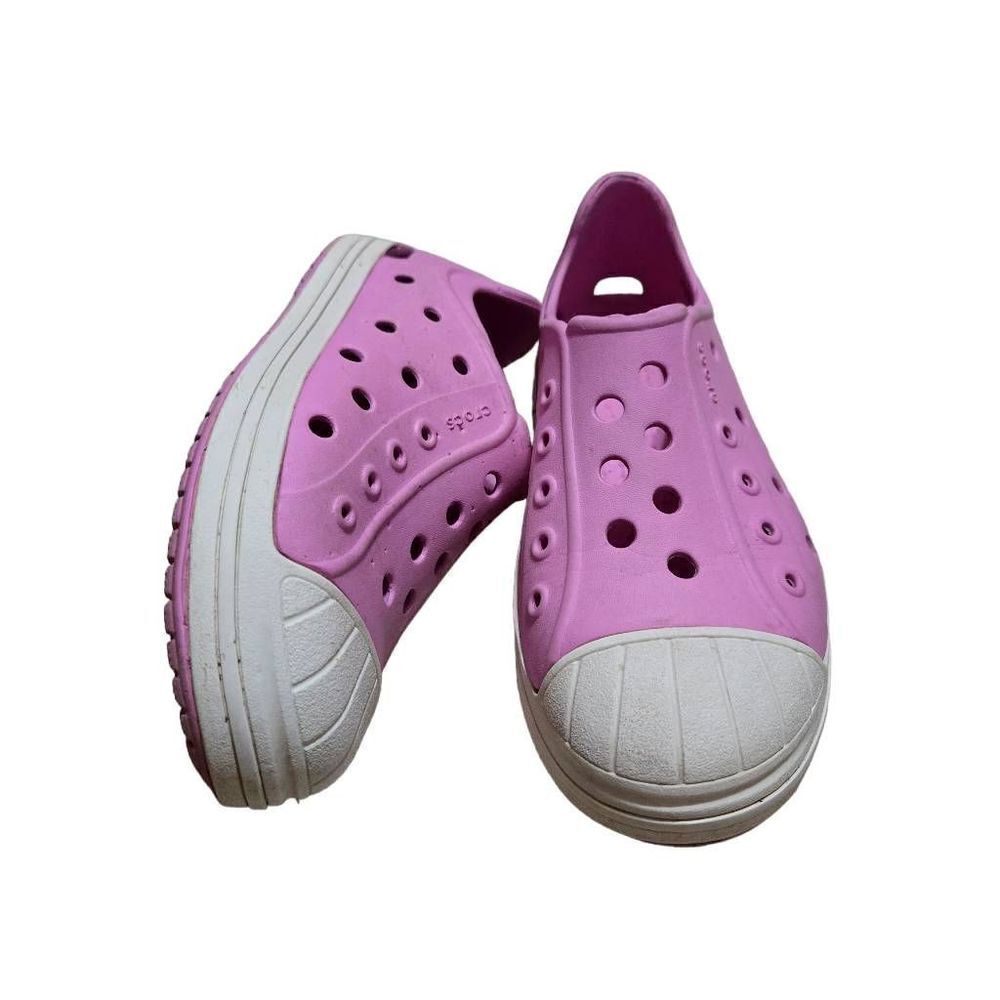 Crocs Girls Bump It Shoe Carnation/Oyster/pink Size US C12